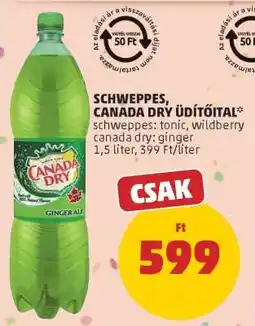 PENNY SCHWEPPES, CANADA DRY ÜDÍTŐITAL ajánlat