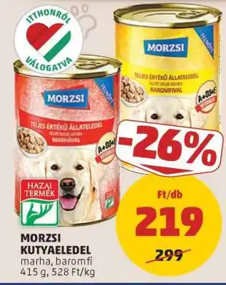 PENNY MORZSI KUTYAELEDEL ajánlat