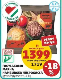 PENNY Fagylakoma Marha Hamburger Húspogácsa ajánlat