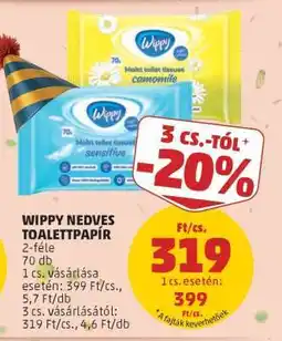 PENNY Wippy Nedves Toalettpapír ajánlat