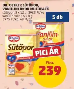 PENNY Dr. Oetker Sütőpor, Vanillincukor Multipack ajánlat