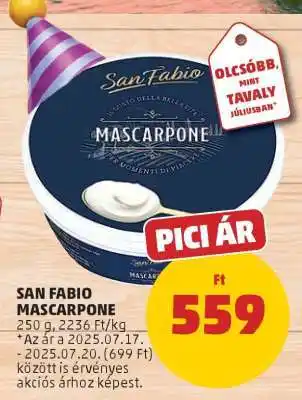 PENNY San Fabio Mascarpone ajánlat