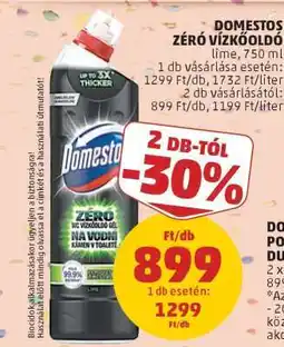 PENNY Domestos Zéró Vízkőoldó ajánlat