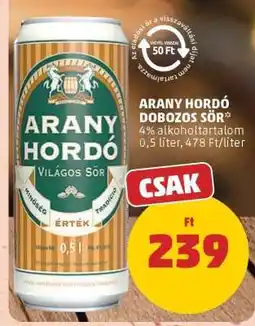PENNY ARANY HORDÓ DOBOZOS SÖR ajánlat