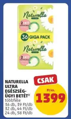 PENNY Naturella Ultra Egészségügyi Betét ajánlat