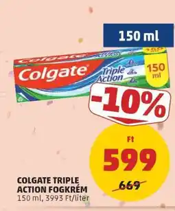 PENNY Colgate Triple Action Fogkrém ajánlat