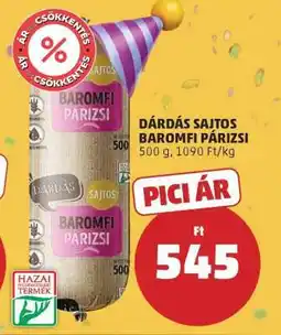 PENNY Dárdás Sajtos Baromfi Párizsi ajánlat