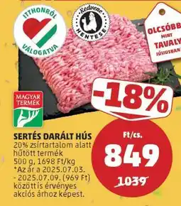 PENNY Sertés darált hús ajánlat