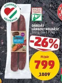 PENNY Dárdás Lángolt Kolbász ajánlat