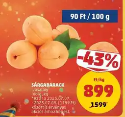 PENNY Sárgabarack ajánlat