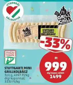PENNY STUTTGARTI MINI GRILLKOLBÁSZ ajánlat