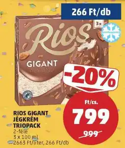 PENNY RIOS GIGANT JÉGKRÉM TRIOPACK ajánlat