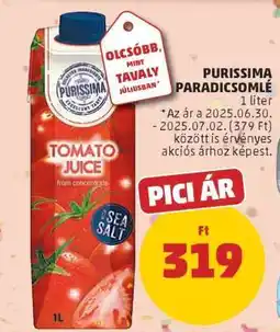 PENNY PURISSIMA PARADICSOMLÉ ajánlat
