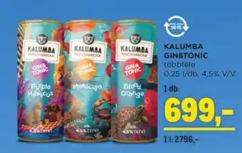 Metro Kalumba gin& tonic ajánlat