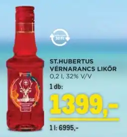 Metro St.hubertus vérnarancs likör ajánlat