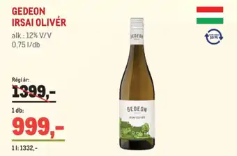 Metro Gedeon irsai olivér ajánlat