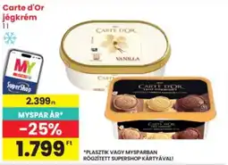 Interspar Carte d'Or jégkrém ajánlat