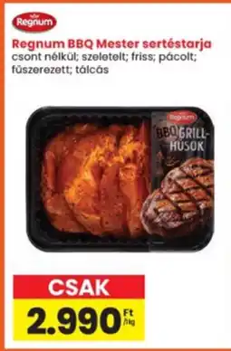 Interspar Regnum BBQ Mester sertéstarja ajánlat