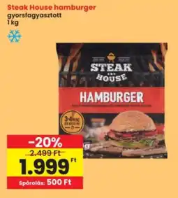 Interspar Steak House hamburger ajánlat