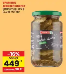 Interspar SPAR BBQ szeletelt uborka ajánlat