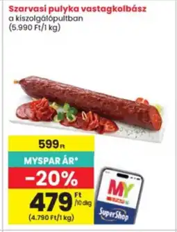 Interspar Szarvasi pulyka vastagkolbász ajánlat