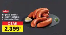 Interspar Regnum pikáns pecsenyekolbász ajánlat