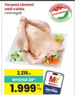 Interspar Tanyasi rántani való csirke ajánlat