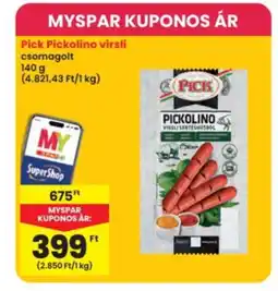 Interspar Pick Pickolino virsli ajánlat