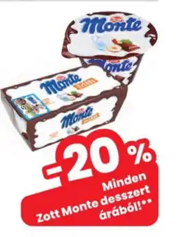 Interspar Minden Zott Monte desszert árából! ajánlat