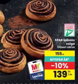 Interspar SPAR kakaós csiga ajánlat