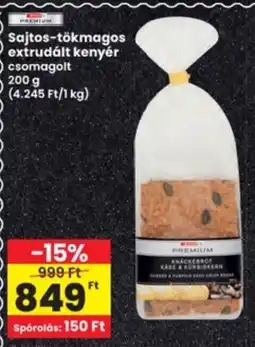 Interspar Sajtos-tökmagos extrudált kenyér ajánlat