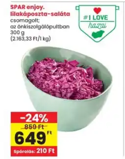 Interspar SPAR enjoy. lilakáposzta-saláta ajánlat