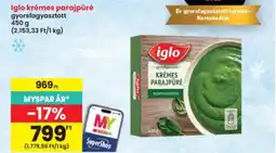 Interspar Iglo krémes parajpüré ajánlat