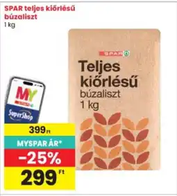 Interspar SPAR teljes kiőrlésű búzaliszt ajánlat