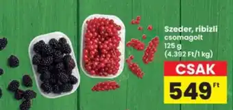 Interspar Szeder, ribizli ajánlat