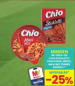 Interspar Minden Chio stickletti, crackings, brezli, maxi mix termék árából! ajánlat