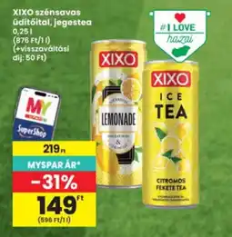 Interspar XIXO szénsavas üdítőital, jegestea ajánlat
