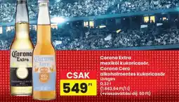 Interspar Corona Extra mexikói kukoricasör, Corona Cero alkoholmentes kukoricasör ajánlat