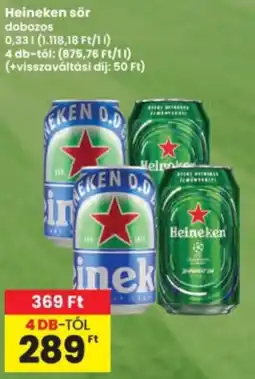Interspar Heineken sör ajánlat