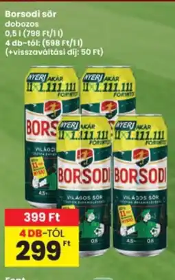 Interspar Borsodi sör ajánlat