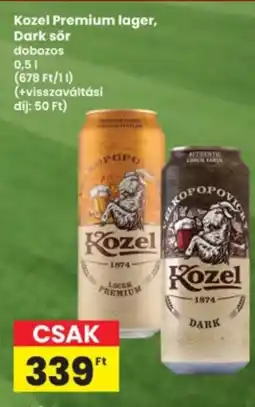 Interspar Kozel Premium lager, Dark sör ajánlat