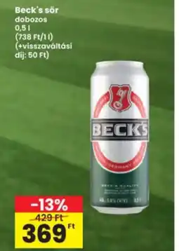 Interspar Beck's sör ajánlat