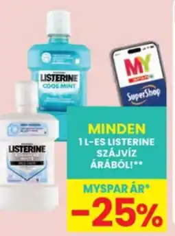 Interspar Minden Listerine szájvíz árából! ajánlat