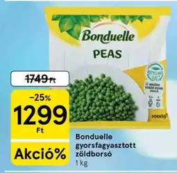 Tesco Bonduelle gyorsfagyasztott zöldborsó ajánlat
