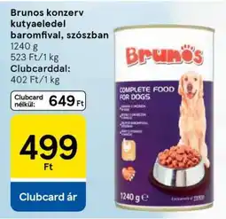 Tesco Brunos konzerv kutyaeledel baromfival szószban ajánlat