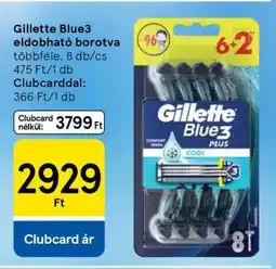 Tesco Gillette Blue3 eldobható borotva ajánlat