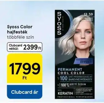 Tesco Syoss Color hajfesték ajánlat