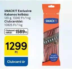 Tesco SNACK!T Exclusive Kabanos kolbász ajánlat
