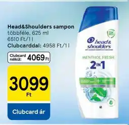 Tesco HEAD & SHOULDERS Sampon ajánlat