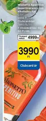 Tesco Mionetto Aperitivo keserűnarancs-ízű alkoholos ital ajánlat